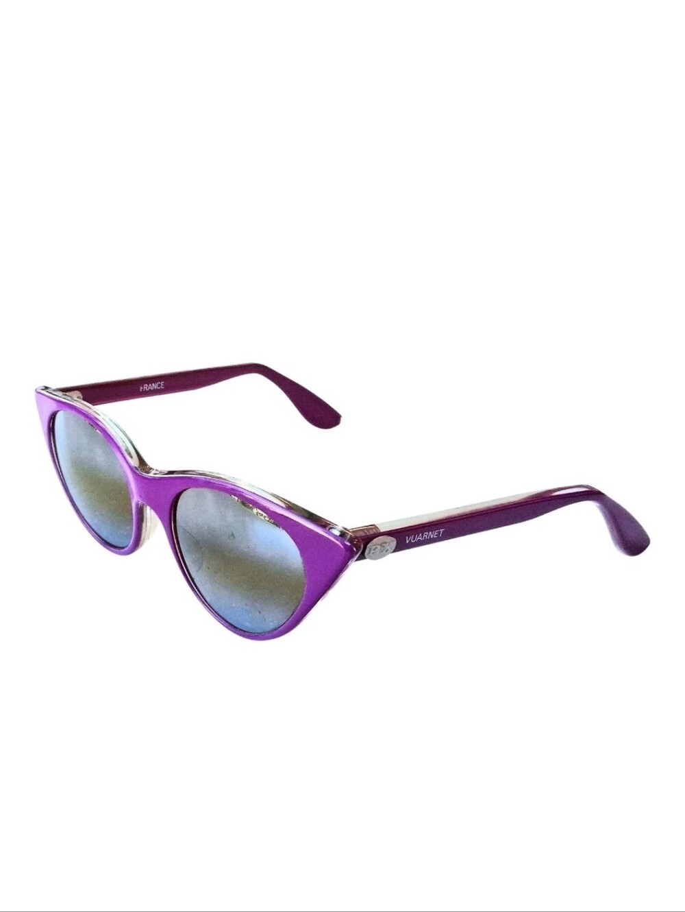 Vintage Vuarnet Skilynx Acier 4466 Violet Cat-eye